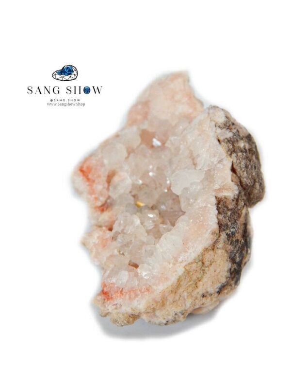 سنگ راف رز کوارتز کریستالی نمونه زیبا و درجه یک S617 - تصویر 2