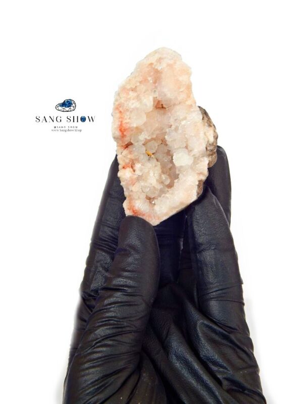 سنگ راف رز کوارتز کریستالی نمونه زیبا و درجه یک S617 - تصویر 4