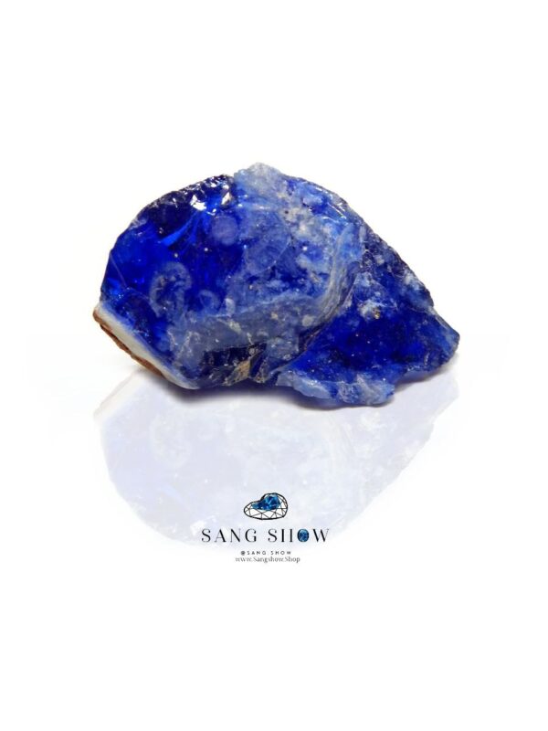 ابسیدین بستر دار آبی دانه برفی اصل و معدنی نمونه زیبا S655