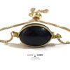دستبند سنگ اونیکس onyx تراش بیضی زیبا نمونه دستساز و معدنی D049 - تصویر 2
