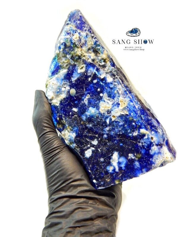 سنگ ابسیدین کلکسیونی آبی و کهکشانی نمونه انحصاری و اصل و معدنی S1022 - تصویر 4