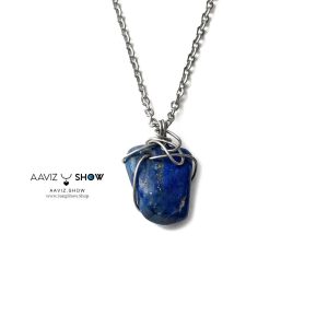 آویز سنگ لاجورد بدخشان نمونه استثنایی از کشور افغانستان A1360