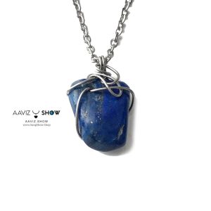 آویز سنگ لاجورد بدخشان نمونه استثنایی از کشور افغانستان A1360