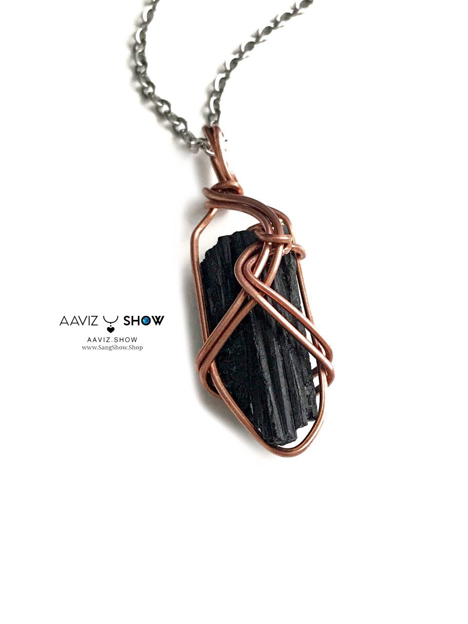 آویز سنگ تورمالین راف نمونه استثنایی و خاص A1361 5 آویز سنگ تورمالین راف نمونه استثنایی و خاص A1361 - تصویر 3