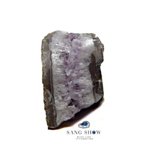 سنگ راف آمیتیست با حاشیه عقیق کبود نمونه استثنایی و اصل و معدنی S1830