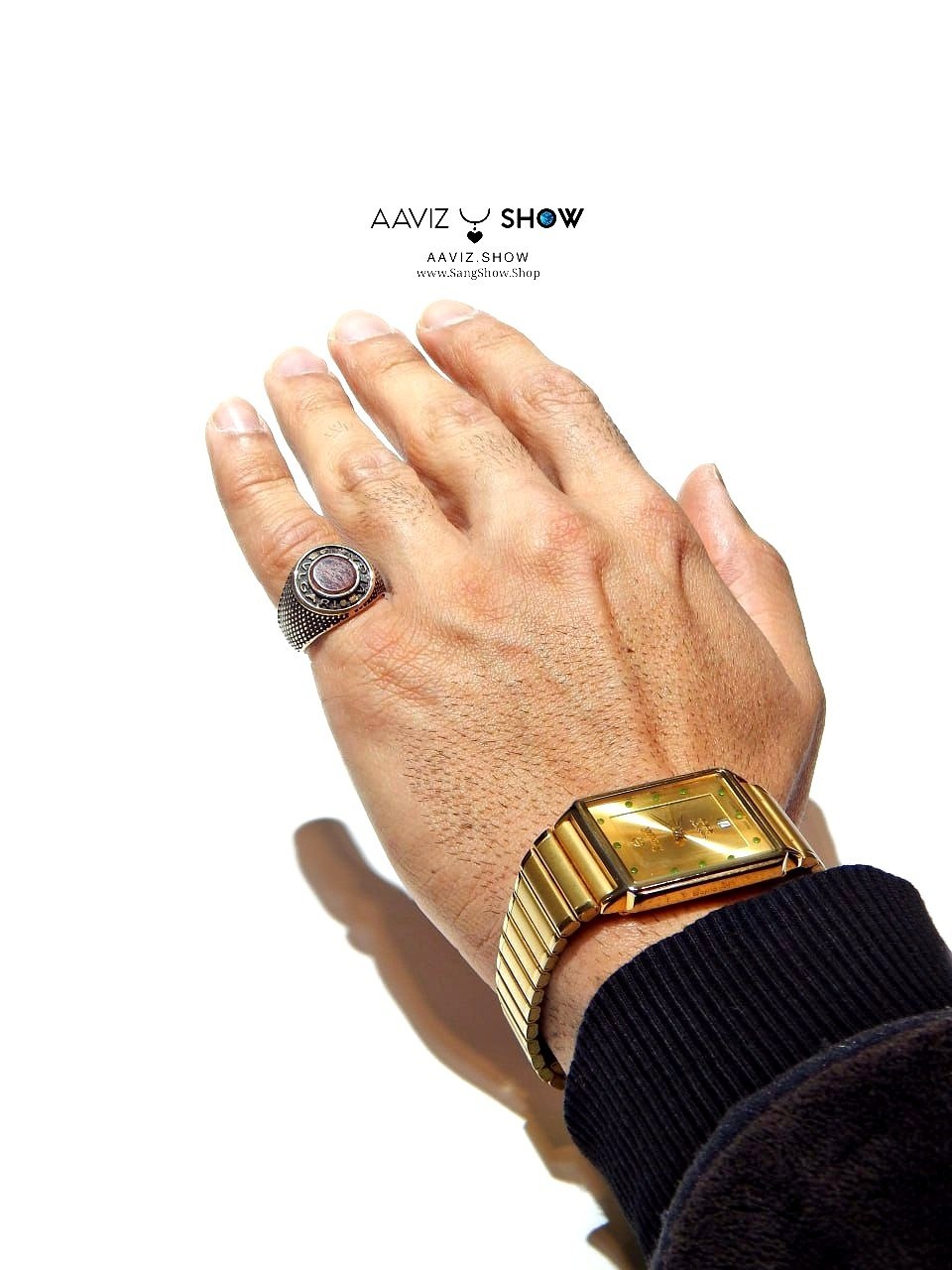 انگشتر مردانه خاص از سنگ موکائیت انحصاری رکاب طلاروس R39 6 photo 2026 01 01 12 45 20