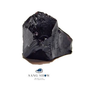 بلک ابسیدین سرخ انحصاری سنگ محافظت نمونه استثنایی و اصل معدنی S1833