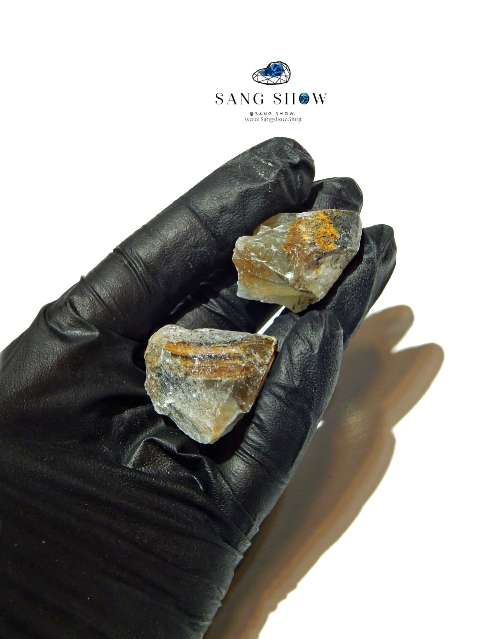 جفت بلور سلستین معدنی هرمی نمونه استثنایی و اصل و معدنی S1846 7 photo 2026 01 01 14 12 24