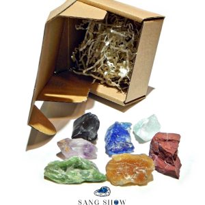 پک 7 چاکرا سنگهای معدنی نمونه های استثنایی و اصل pack45