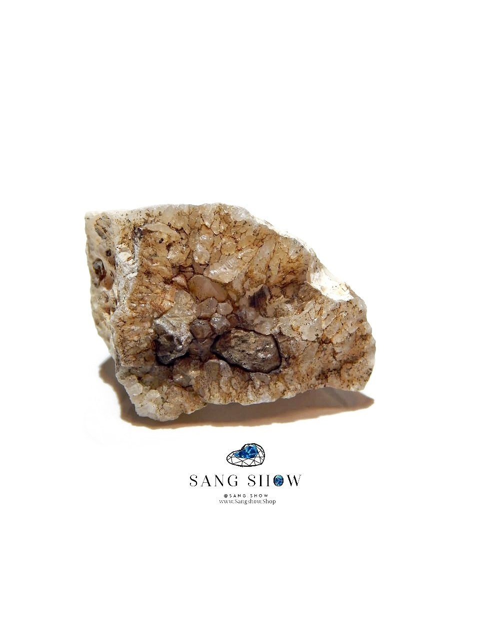 کوارتز تجمعی در ژئود نمونه استثنایی و اصل و معدنی S1855