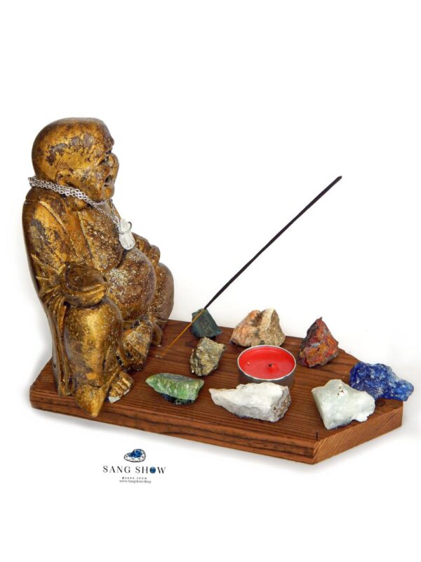 پک مدیتیشن کامل بودا و سنگ های ۷ چاکرا + آویز Buda1 - تصویر 2