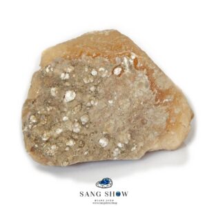 سنگ نمک نارنجی ( هالیت ) راف و معدنی با رنگ‌ بینظیر S547