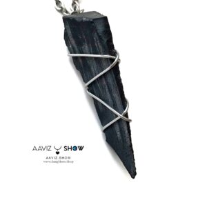 گردنبند سنگ اونیکس اصل و معدنی با فرم خاص A482