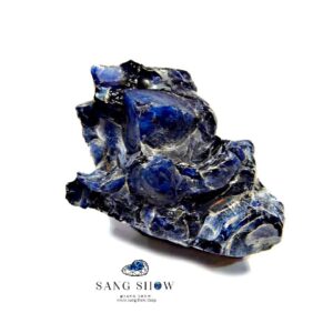آپاتیت آبی نمونه زیبا و با فرم و شکل خاص سنگ طبیعی و حیرت انگیز S793