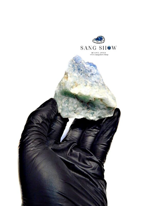 سنگ راف کوارتز آبی blue quartz نمونه معدنی و انحصاری S813 - تصویر 4