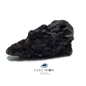عقیق ساژنیتی سیاه نمونه استثنایی و زیبا و اصل و معدنی S1035