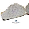 جفت اسلایس کریستال کوارتز با رگه آمیتیست نمونه استثنایی و اصل و معدنی S1282 - تصویر 2
