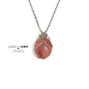 گردنبند کوارتز گیلاسی ( Cherry Quartz ) اصل و معدنی A1028