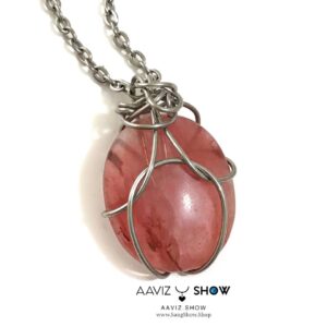 گردنبند کوارتز گیلاسی ( Cherry Quartz ) اصل و معدنی A1028