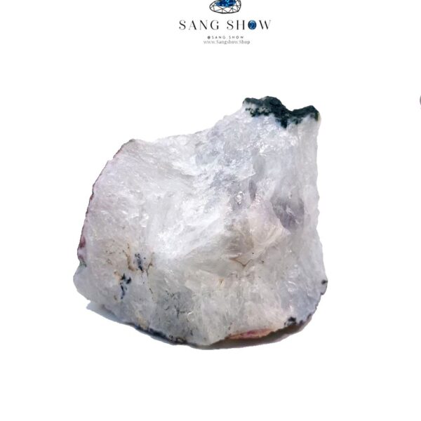 کریستال کوارتز تمام بلور با درون رشدی عقیق سلیمانی نمونه اصل و معدنی S1740