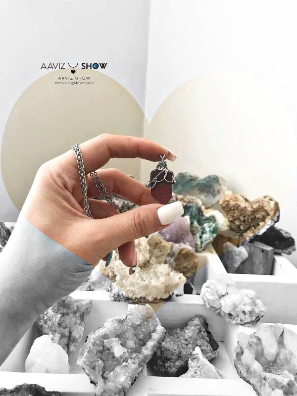 گردنبند سنگ جاسپر قرمز معدنی نمونه زیبا و استثنایی A1272 - تصویر 3