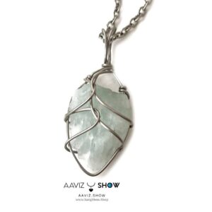 گردنبند سنگ آکوامارین نمونه استثنایی و اصل و معدنی A1300
