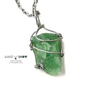 گردنبند سنگ یشم جیدیت معدنی نمونه انحصاری و ویژه A1315