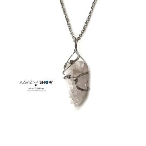گردنبند کوارتز نمونه راف و استثنایی و معدنی A1321