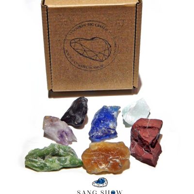 پک 7 چاکرا سنگهای معدنی نمونه های استثنایی و اصل pack45